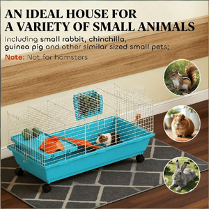 Rolling Bunny Pet Cage <b>Small</b> Animal Guinea Pig Cage - Product Image 6