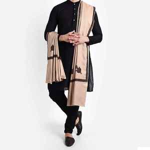 Men Winter Traditional Wool <b>Shawl</b> Soft Warm Breathable Solid Premium <b>Wrap</b> - Product Image 4