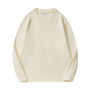 Wholesale Custom Logo Silk Screen Printed Short Sleeve Blank Design Mens <b>Waffle</b> Knit Acrylic Oversized T-<b>Shirt</b> - Product Image 4