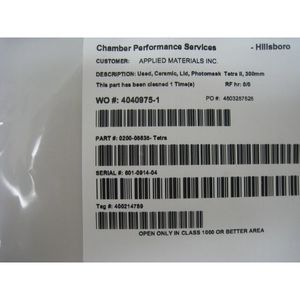 AMAT 0200-05635- ฝาเซรามิก Tetra, โฟโต้มาส์ก - อุปกรณ์และอะไหล่เซมิคอนดักเตอร์ระดับโลกที่เชื่อถือได้ - Product Image 1