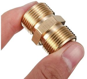 Brass <b>Hex</b> Nipple BSP NPT BSPT Male Thread Flexible High Pressure Pipe Fitting Connector OEM Custom (AOL-010) SAE#130137 - Product Image 6