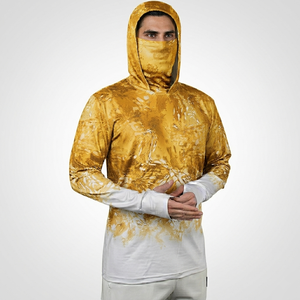 OEM Factory Custom <b>Hooded</b> Fishing <b>Shirt</b> UPF 50+ Anti UV Quick Dry Long Sleeve Polyester Jersey Wear - Product Image 6