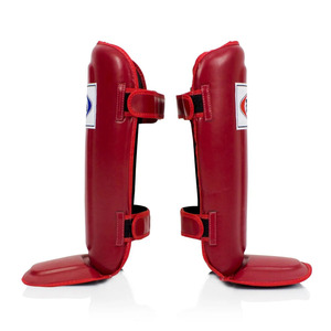 Protections de tibias de haute qualité Fairtex Muay Thai MMA Kick Boxing avec logo personnalisé, design en cuir original, protection professionnelle pour adultes - Product Image 4