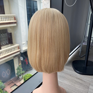 Perruque Bob Lisse Blond Platine à Expédition Rapide, Cheveux Humains Vierges Vietnamiens Super Double Drawn de Qualité Premium Luxe - Product Image 2