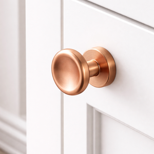 Luxury Solid Brass Villa Door <b>Handle</b> Knob Modern Round Design Interior| Door Hardware Antique Black Gold Graphite Premium Finish - Product Image 3