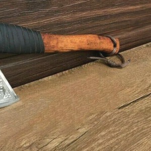 Hiking <b>Axe</b> High carbon steel viking <b>axe</b> Leather wrapped ash <b>handle</b> Rosewood <b>handle</b> handmade <b>axe</b> Viking <b>axe</b> gift for men - Product Image 4
