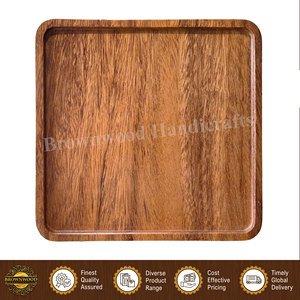 Bandeja de Madera Hecha a Mano de Alta Calidad, Diseño Único, Forma Cuadrada, 15 mm de Grosor, Personalizable, para Servir Alimentos, a un Precio Accesible - Product Image 4