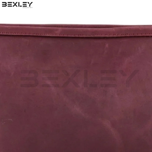 Bolsa de cosméticos de cuero color burdeos al por mayor con cierre de cremallera, bolsa de almacenamiento de maquillaje con logotipo personalizado para mujeres, servicio OEM ODM - Product Image 4