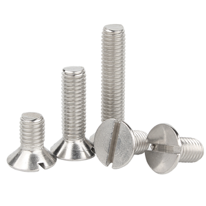 Tornillos de Cabeza Plana con Ranura, Métricos, Acero Inoxidable 304, Clase 8.8, Rosca Estándar, Acabado Liso, para Uso Industrial - Product Image 3