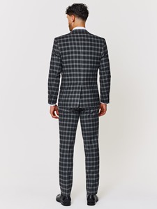 Traje de Hombre de 3 Piezas, Diseño Moderno, Chaqueta y Pantalón de Lana Negra, Traje de Negocios a Medida, Antiarrugas, Logotipo Personalizado, Opciones de Tallas Grandes - Product Image 2