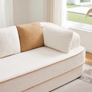 COMPRESSION <b>SOFA</b> Living Room Minimalist MD31 Sectional <b>Sofa</b> OEM brand name High Density <b>Sponge</b> Velvet - Product Image 3