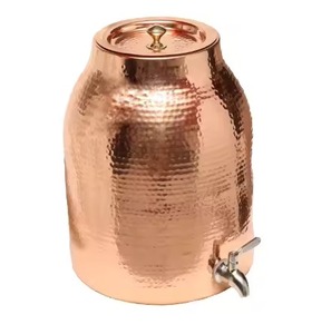 Designer Copper Water <b>Dispenser</b> Large Capacity Water Storage Unit with Tap Suitable for Home Kitchen and Hospitality Setup - Product Image 5
