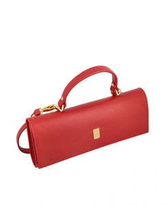 Bolso de Mano Rojo Elegante para Mujer 2026, Cuero Genuino de Alta Calidad, Impermeable, Logotipo Personalizado, Forro de Poliéster Suave, Venta al Por Mayor OEM - Product Image 2