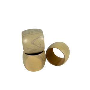 Anneaux de serviette en bois, accessoires décoratifs pour la table - Product Image 6