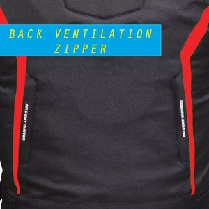 เสื้อแจ็คเก็ตมอเตอร์ไซค์ผู้ชาย Sapro สีดำแดง แขนยาว กันน้ำ ใส่ได้ทุกฤดู - Product Image 5
