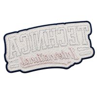 Écusson brodé personnalisé léger en toile chenille, thermocollant et à coudre, avec broderie 3D effet serviette, pour vestes universitaires, sweats à capuche, casquettes et sacs
