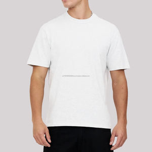 Cheap Price Custom LOGO Printing Plain Solid Color <b>White</b> <b>T</b> <b>Shirts</b> for Men Wholesale Custom Fabric Best Quality - Product Image 5