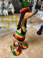 Décoration de canard en bois de bambou 100% faite à la main Décoration intérieure écologique de Bali pour mariage et Pâques Petites commandes Bienvenue