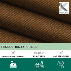 Tela de Sarga 3/1 de 420 g/m², 70% Algodón, 30% Lyocell, Transpirable, Teñido Liso, para Confección de Pantalones y Chaquetas para Hombre, Venta al Por Mayor - Product Image 5