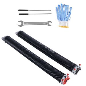Molle a torsione per porte da garage con rivestimento nero 0,225 x 2 x 24 pollici, 16.000 cicli, finitura superficiale, in coppia - Product Image 1