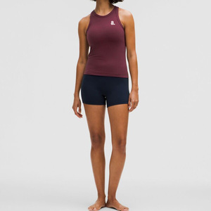 Women Racerback Tank <b>Top</b> & Sleeveless Vest 100% Cotton Spandex Blend Logo Design Breathable Quick Dry Athletic Wear - Product Image 2