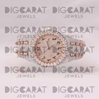 Montre en diamant la plus vendue, montre de luxe durable pour les sports d'hiver et les vacances, disponible pour l'exportation