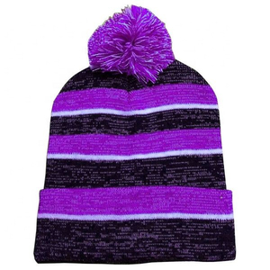 Gorro con pompón térmico a prueba de viento, forrado de lana suave, con puño elástico plegable, ajuste cómodo - Product Image 6