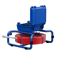 Caméra d'inspection industrielle pour canalisations d'égouts 100M, écran IPS 9 pouces 1080P avec localisateur 512Hz, compteur métrique, DVR, auto-nivelante, câble 7mm