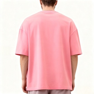 T-shirt en coton vierge de haute qualité pour streetwear, coupe oversize à épaules tombantes, personnalisable, 240g, poids lourd, qualité supérieure - Product Image 2