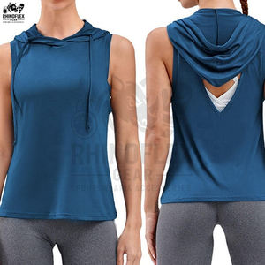 Camiseta sin mangas con capucha informal para mujer, nueva moda de verano, con diseño de labios y logo frontal, cómoda y en oferta. - Product Image 6