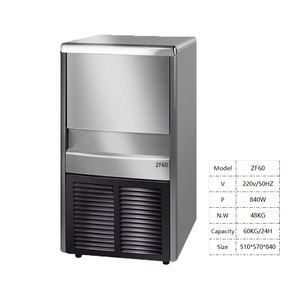 Machine à glaçons électrique professionnelle commerciale, production de 60 kg, 220 V, pour usage domestique et hôtelier, machine à glaçons OEM - Product Image 2