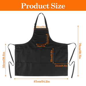 Tablier de Barbier Personnalisé avec Étiquette Tissée ODM 2026 – Tissu Unique Enduit PVC Imperméable – Qualité Supérieure – Faible MOQ – Direct Usine - Product Image 6
