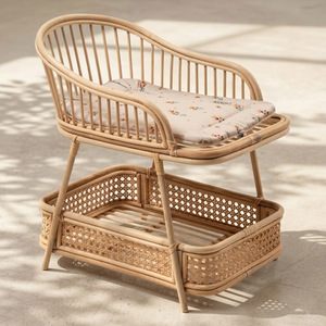 Table à langer en bois pour poupées, jouets pour enfants, table à langer en rotin, accessoire pour poupées - Product Image 1