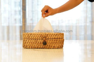 Porta Servilletas de Ratán con Logotipo Personalizado, Decoración para Comedor y Hostelería, Porta Servilletas y Pañuelos de Ratán de Diseño - Product Image 4