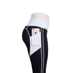 Ropa de mujer personalizada de alta calidad, mallas de gimnasio Unisex, mallas de Yoga de entrenamiento de cintura alta para mujer, pantalón de Yoga liso con bolsillos - Product Image 4