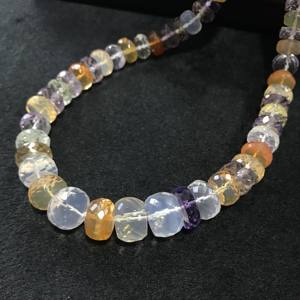100% Natural IGI Certified AA Grade Rondelle Multi Disco Faceted <b>Beads</b> 8mm-11.5mm <b>Stone</b> <b>Beads</b> Multi Color Multi Fire Vivaaz Gems - Product Image 1