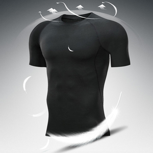 Camiseta Deportiva Personalizada para Hombre, de Manga Corta, Cuello en V, Ajustada, Tejida, 100% Algodón, Transpirable, de Secado Rápido, Estilo Hip Hop, Diseño Atlético - Product Image 3