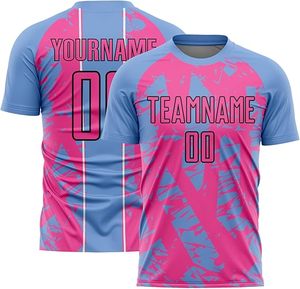 เสื้อฟุตบอลแบบซับลิเมชั่นสั่งทำพิเศษ ผ้าคอตตอนผสม แห้งเร็ว คอกลม คุณภาพสูง แขนสั้น ชุดทีม หมายเลข/ชื่อทีม - Product Image 6