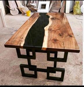 Factory Direct Sale Handmade Creative River Ocean <b>Table</b> Customizable Solid Wood <b>Epoxy</b> <b>Resin</b> Office Home Conference Dining <b>Table</b> - Product Image 3
