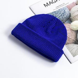 Unisex Rib Knit 100% <b>Wool</b> <b>Beanie</b> Cozy Adjustable Winter Hat Custom Embroidery OEM Private Label Wholesale Supplier - Product Image 4