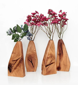 High Quality Wood Flower Vase Sustainable Newly Crafts Tabletop Wood Flower Vase at <b>Best</b> Price - Product Image 4