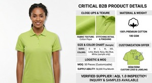 Polo de Algodón Supima de Alta Gama para Mujer – Cuello Reforzado y Acabado Premium - Product Image 2
