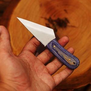 Couteau Kiridashi en acier carbone Nordic Forge de PAK ENTERPRISES avec manche en bois pleine longueur et étui en cuir, fabrication artisanale sur mesure, EDC - Product Image 1