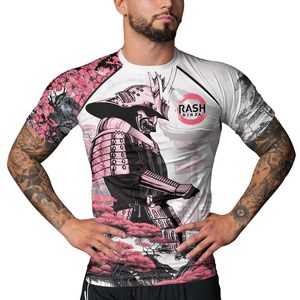Custom Made Unisex Rashguard OEM Sublimation UPF 50 Running Wear UV Protection Compression Anti Rash Polyester Wholesale OEM Set - Product Image 3