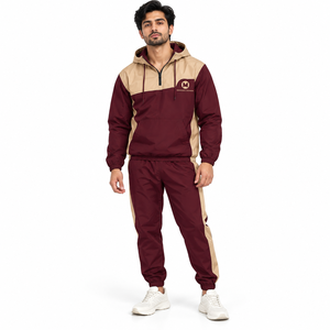 Hot Sale <b>Men</b> Casual Windbreaker <b>Suit</b> High Quality Customized Color Solid Fleece Nylon/Cotton <b>Waterproof</b> Hooded Quick Dry Regular - Product Image 1