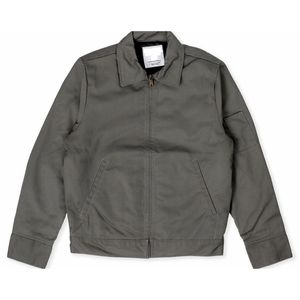 Veste de travail en toile streetwear d'hiver à prix abordable, en sergé de coton durable avec col montant, logo frontal, coutures renforcées, service OEM - Product Image 5