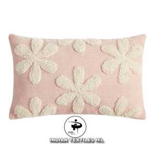 Tufted Cotton Floral Pillow Cover Living Room Home Decor Custom Design Boho Pillow Eco-Friendly Custom OEM Wholesale - Product Image 1