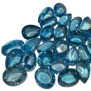 Topacio Azul Natural de 10-20 Quilates, Piedras Preciosas Sueltas Mixtas de Buena Calidad, Certificadas por Terceros para la Fabricación de Joyas - Product Image 1
