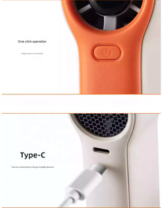 Ventilateur portable sans pales H02 2025, mini-turbine haute vitesse, sans balais, rechargeable par USB, pour usage extérieur, avec revêtement glacé, à suspendre au cou - Product Image 5