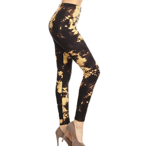 Leggings de sport pour femmes à taille haute, longueur intégrale, respirants, en nylon et élasthanne, avec ceinture élastique, motif uni - Product Image 5